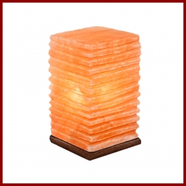 Himalayan Lined Salt Lamp